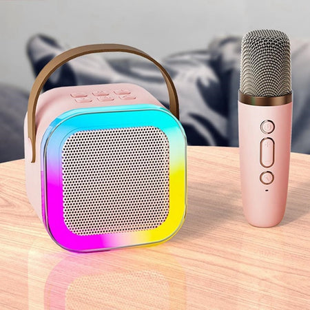 CASSA ALTOPARLANTE BLUETOOTH CON MICROFONO PROFESSIONALE AUDIO PICCOLA PER CASA KARAOKE