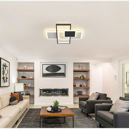 Plafoniera Da Soffitto A Led 46 W Con Tecnologia Cct Con Switch 3 Colorazione C60-3c