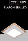 Plafoniera Led 48 Watt Cct 3 Colorazione Luce Gestibile Con Telecomando App C61-3c