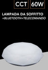 Plafoniera Led Lampada Soffitto C62-3c 60w 2800lm Cct Luce 3000-6500k Bluetooth Telecomando