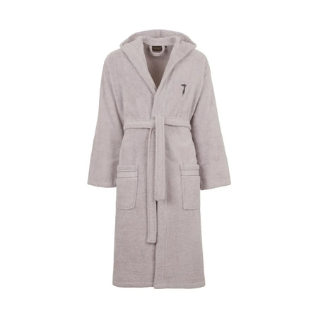 Trussardi Accappatoio con Cappuccio in Cotone Ribbon