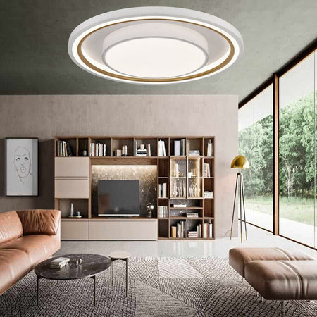 Plafoniera Led 35w Cct 3 Colorazioni Luce Gestibile Con Telecomando App Bluetooth Pn-31-3c