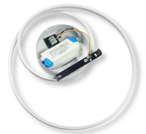 Plafoniera Lampadario Led Smd Soffitto Design Ad Anelli 32w 3in1 Cct 3000k-6500k Pn-20b3c