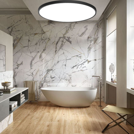 Plafoniera A Led Slim 18w Ip40 Con Tecnologia Cct Da 6500k A 2700k Con Switch Lv230-3c