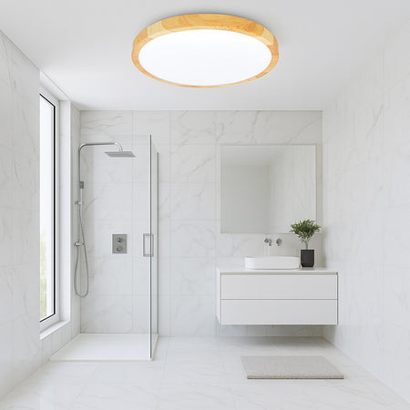 Plafoniera A Led Slim 18w Ip40 Con Tecnologia Cct Da 6500k A 2700k Con Switch Lv230-3c