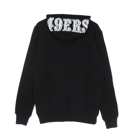 MITCHELL &amp; NESS Felpa Cappuccio Uomo Nfl Big Face 3.0 Hoodie Saf49e Black da uomo
