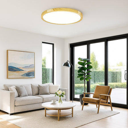 Plafoniera A Led Slim 45 W Ip40 Con Tecnologia Cct Da 6500k A 2700k Con Switch Lv600-3c