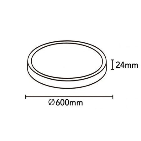 Plafoniera A Led Slim 45 W Ip40 Con Tecnologia Cct Da 6500k A 2700k Con Switch Lv600-3c