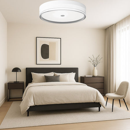 Plafoniera Led 24 W A Soffitto Moderna Tecnologia Cct 3 Tonalità Selezionabili Bl300-3c