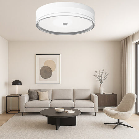 Plafoniera Led 32w A Soffitto Moderna Tecnologia Cct 3 Tonalità Selezionabili Bl400-3c