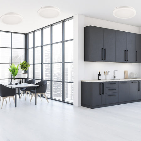 Plafoniera Led 29w Tecnologia Cct Applique Interno Esterno Soffitto Parete Ip65 Ess-02-3c