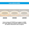 Plafoniera Led Da Soffitto Circolare 43w 3440lm Cct Switch Ip20 Luce Selezionabile C13-3c