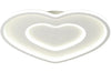 Plafoniera Led Da Soffitto Design Moderno Forma Cuore C19-3c 54w 4320lm Luce Regolabile