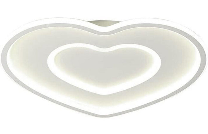 Plafoniera Led Da Soffitto Design Moderno Forma Cuore C19-3c 54w 4320lm Luce Regolabile