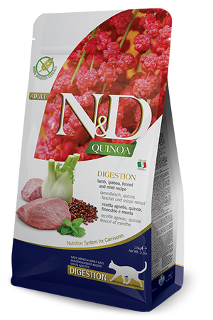 Farmina N&D Quinoa Digestion mangime secco Gatti agnello