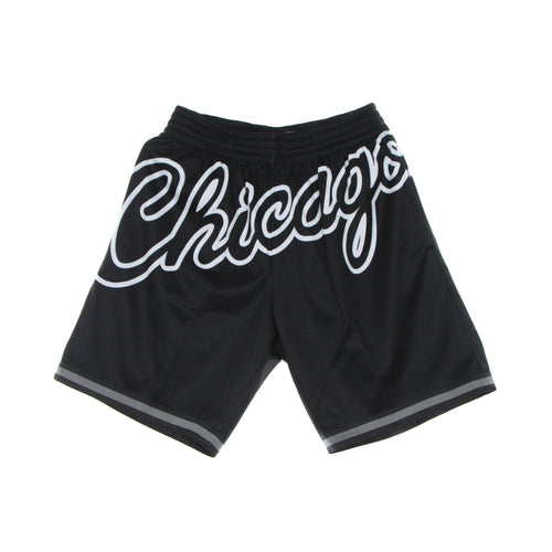 MITCHELL & NESS Pantaloncino Tipo Basket Uomo Nba Big Face 3.0 Fashion Short Hardwood Classics Chibul Black/original Team Colors da uomo