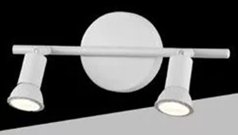 Faretto Spot Led Orientabile Da Soffitto C72-b2 2xgu10 Max.10w Ip20 Bianco Design Moderno