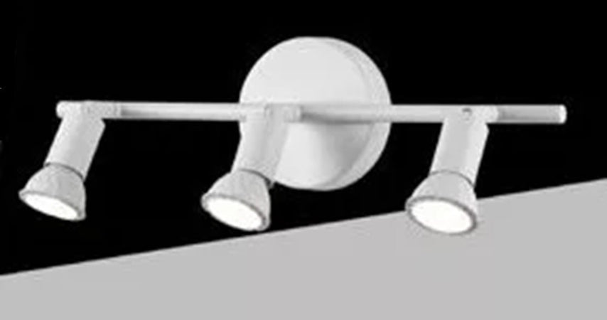 Faretto Spot Led Orientabile Da Soffitto C72-b3 3xgu10 Max.10w Ip20 Bianco Design Moderno