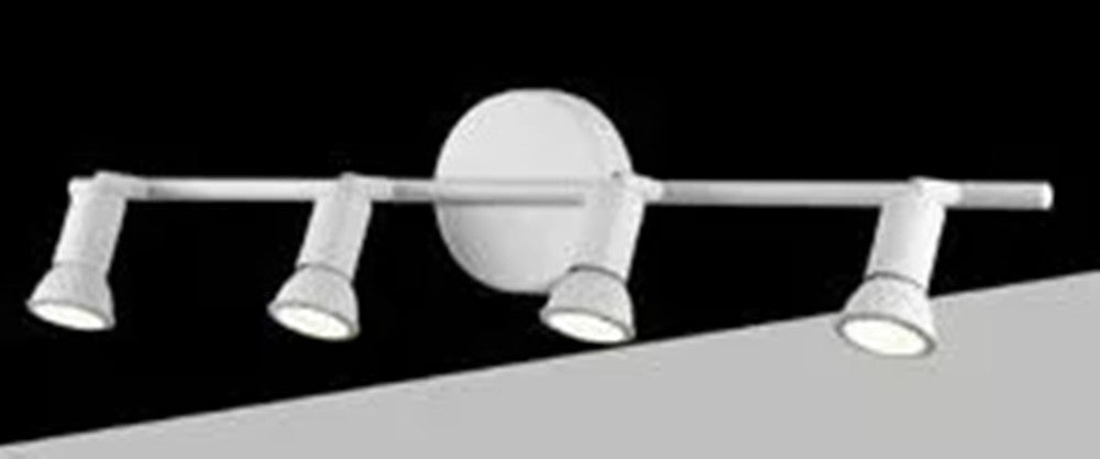 Faretto Spot Led Orientabile Da Soffitto C72-b4 4xgu10 Max.10w Ip20 Bianco Design Moderno