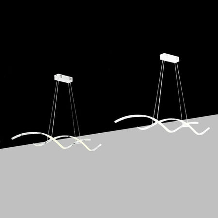 Lampada Led A Sospensione Moderno Onde Intrecciate 28w 2240lm Cct Luce Variabile B56-3c