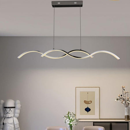 Lampadario Led A Sospensione Moderno Lampada Twist 26w Cct Luce Variabile 3000k-6500k A43-3c