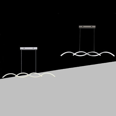 Lampadario Led A Sospensione Moderno Lampada Twist 26w Cct Luce Variabile 3000k-6500k A43-3c