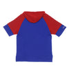 MITCHELL & NESS Felpa Cappuccio Manica Corta Uomo Nfl Fleece Hoodie Neygia Royal Blue da uomo