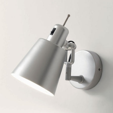 Applique Illuminando LOLA AP E27 LED lampada parete moderna orientabile metallo bianco arancione alluminio
