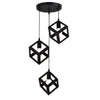 Lampadario Da Soffitto A Sospensione 3 Cubi 3d Stile Geometrico Attacco E27 Ip20 Lp-47