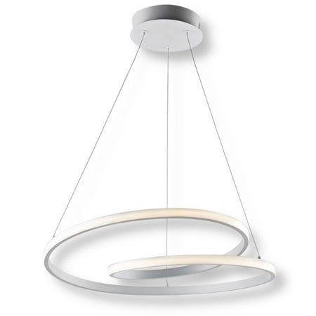 Lampadario Led A Sospensione Intrecciato 38w Bianco Cct Colore Luce Selezionabile B62-b3c