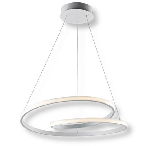 Lampadario Led A Sospensione Intrecciato 38w Bianco Cct Colore Luce Selezionabile B62-b3c