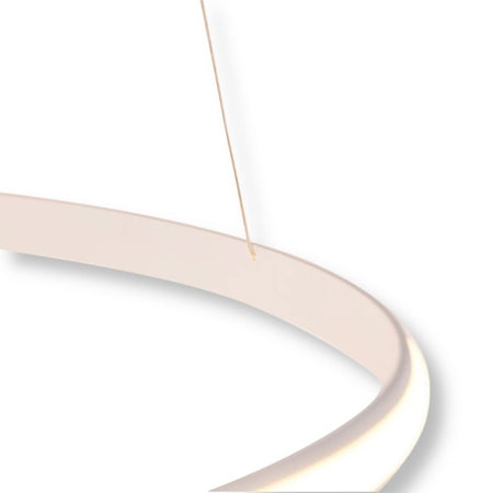 Lampadario Led A Sospensione Intrecciato 38w Bianco Cct Colore Luce Selezionabile B62-b3c