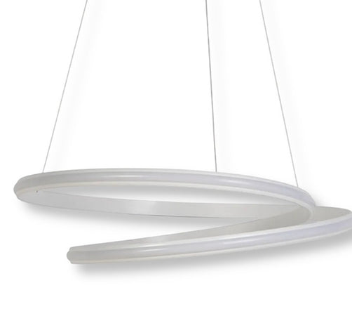 Lampadario Led A Sospensione Intrecciato 38w Bianco Cct Colore Luce Selezionabile B62-b3c