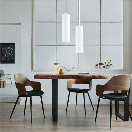 Lampadario A Sospensione Da Soffitto Forma Cilindrica Lampada Pendente Attacco Gu10 Sp-01