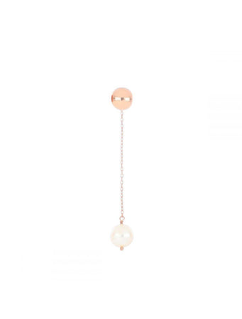 MAMAN ET SOPHIE - MONO ORECCHINO LUNGO PERLA BIANCA
