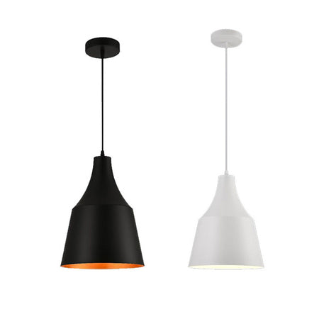 Lampadario A Sospensione Da Soffitto Moderno Con Paralume A Cupola Con Attacco E27 B46