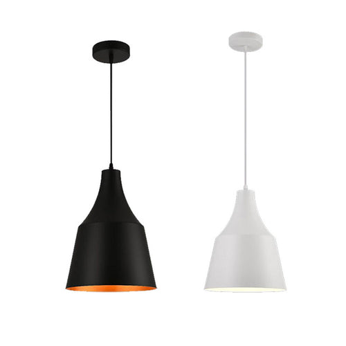 Lampadario A Sospensione Da Soffitto Moderno Con Paralume A Cupola Con Attacco E27 B46