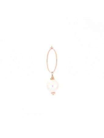 MAMAN ET SOPHIE - MONO ORECCHINO MEDIO PERLA BIANCA