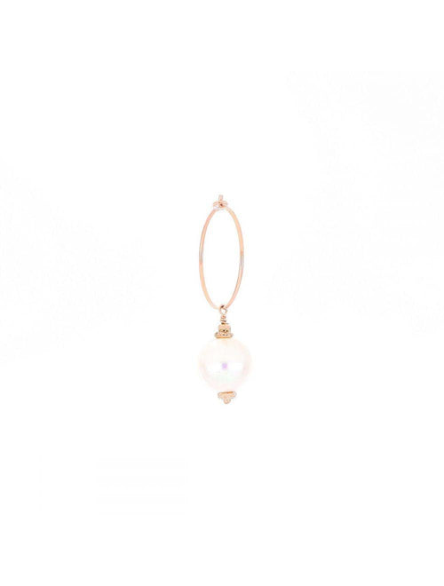 MAMAN ET SOPHIE - MONO ORECCHINO MEDIO PERLA BIANCA