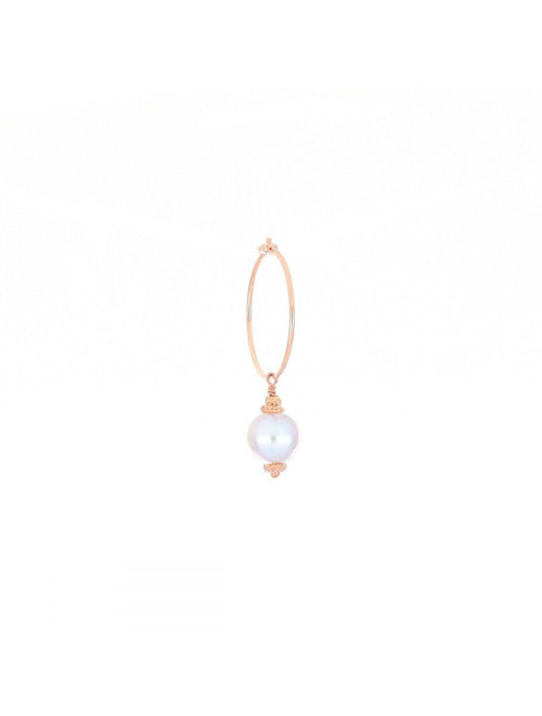 MAMAN ET SOPHIE - MONO ORECCHINO MEDIO PERLA GRIGIA