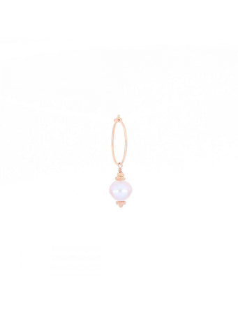 MAMAN ET SOPHIE - MONO ORECCHINO PICCOLO PERLA GRIGIA