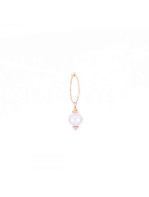 MAMAN ET SOPHIE - MONO ORECCHINO PICCOLO PERLA GRIGIA