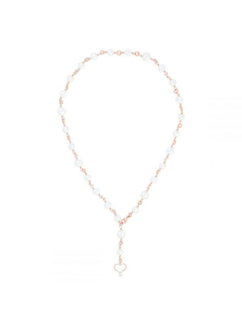 MAMAN ET SOPHIE - COLLANA ROSARIO CORTO PERLE BIANCHE