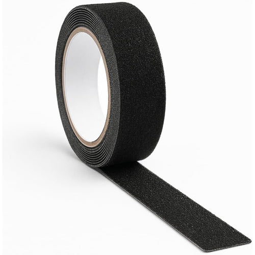 Nastro Adesivo Nero Per Interno/esterno Anticaduta Antiscivolo Senza Residui 25mmx5mt