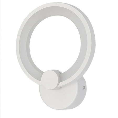 Applique Led Forma Di Cerchio 9w Moderna Tecnologia Cct Luce Fredda Calda Naturale E27-3c