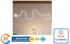 Applique Da Muro Led 28w Design A Serpente Bianco Tonalità Luce 3in1 2240lm E69-b3c