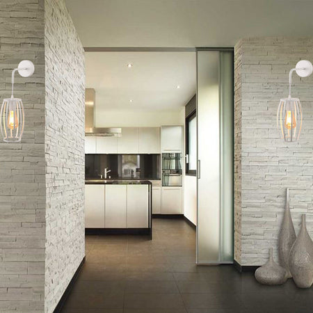 Applique Parete Pendente A Forma Ovale 3d Stile Minimal Portalampada Attacco E27 Aq53