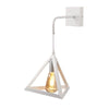 Applique Parete Pendente Forma Triangolare 3d Stile Minimal Portalampada Attacco E27 Aq54