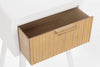 Comodino Charley per camera, Struttura In Mdf, Piano E Schienale In Mdf