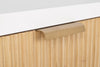 Comodino Charley per camera, Struttura In Mdf, Piano E Schienale In Mdf